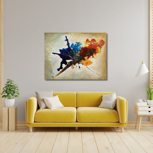 Kunstdruck Feuerflug der Einheit