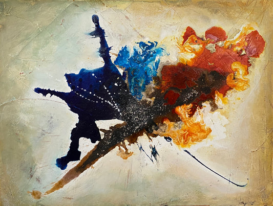 Kunstdruck Feuerflug der Einheit