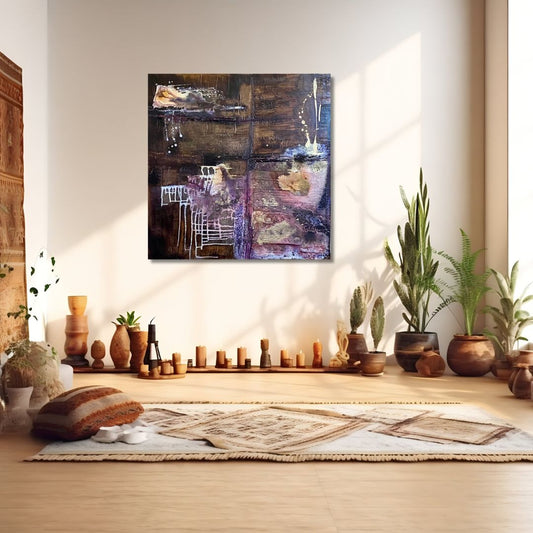 Kunstdruck Herzspuren im Dunkeln