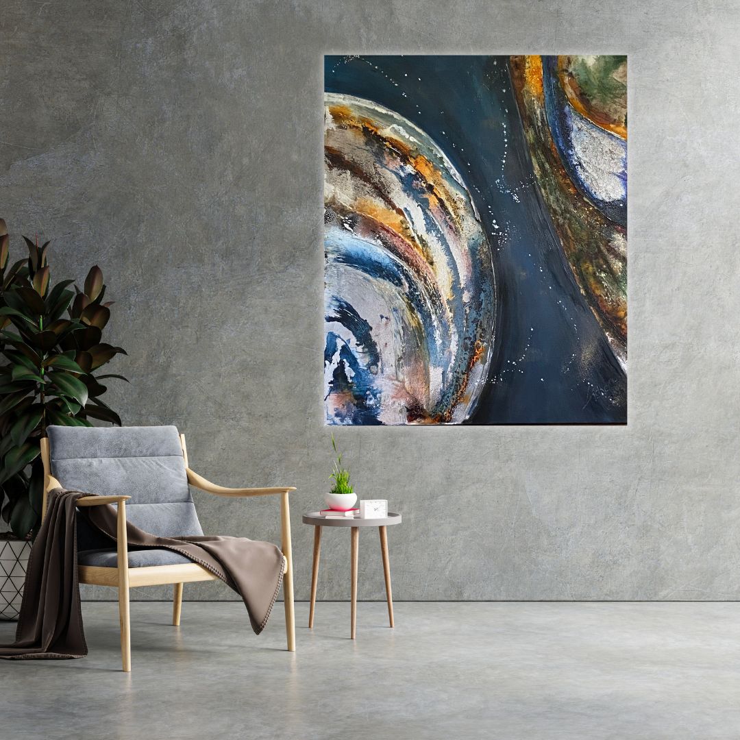 Kunstdruck Kosmische Begegnung