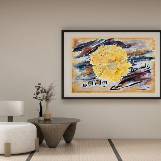 Kunstdruck Verwurzelt im Sein – Strahlkraft aus der Mitte